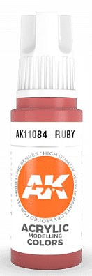 AK Ruby Acrylic Paint 17ml Bottle Hobby and Model Acrylic Paint #11084