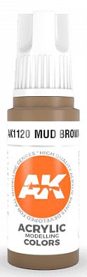 AK Mud Brown Acrylic Paint 17ml Bottle Hobby and Model Acrylic Paint #11120