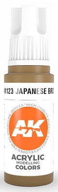 AK Japanese Brown Acrylic Paint 17ml Bottle Hobby and Model Acrylic Paint #11123