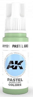 AK Pastel Green Acrylic Paint 17ml Bottle Hobby and Model Acrylic Paint #11131