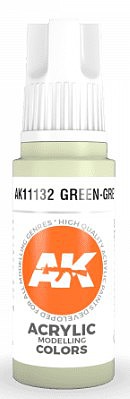 AK Green Grey Acrylic Paint 17ml Bottle Hobby and Model Acrylic Paint #11132