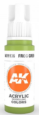 AK Frog Green Acrylic Paint 17ml Bottle Hobby and Model Acrylic Paint #11136