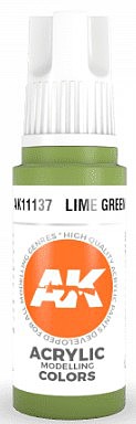 AK Lime Green Acrylic Paint 17ml Bottle Hobby and Model Acrylic Paint #11137