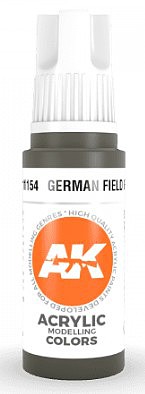 AK German Field Grey Paint 17ml Bottle Hobby and Model Acrylic Paint #11154