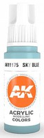 AK Sky Blue Paint 17ml Bottle Hobby and Model Acrylic Paint #11175