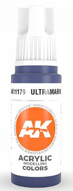 AK Ultramarine Paint 17ml Bottle Hobby and Model Acrylic Paint #11179