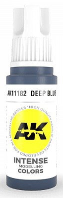 AK Deep Blue Acrylic Paint 17ml Bottle Hobby and Model Acrylic Paint #11182