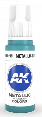 AK Metallic Blue Paint 17ml Bottle Hobby and Model Acrylic Paint #11199