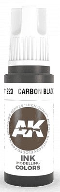 AK Carbon Black INK Paint 17ml Bottle Hobby and Model Acrylic Paint #11223