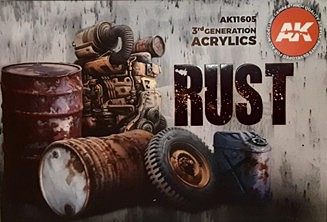 AK Rust & Abandoned Acrylic Set of (6 Colors) 17ml Bottles Hobby and Model Paint Set #11605