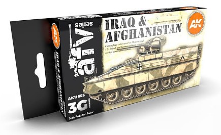 AK Iraq & Afghanistan Acrylic Paint Set (6 Colors) 17ml Hobby and Model Acrylic Paint #11655