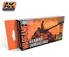 Wargame German Camouflage Acrylic Paint Set (6) 17ml Bottles Hobby and Model Paint Set #1167