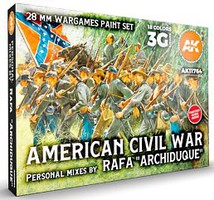 AK American Civil War Paint Set (18 Colors) 17ml bottles Hobby and Model Acrylic Paint #11764