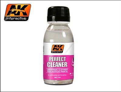 AK Perfect Acrylic Cleaner 100ml Bottle Hobby and Model Acrylic Paint #119