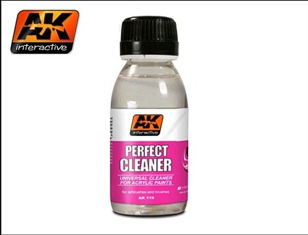 AK Perfect Acrylic Cleaner 100ml Bottle Hobby and Model Acrylic Paint #119