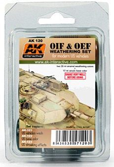 AK OIF & OEF Modern US Vehicles Acrylic/Enamel Hobby and Model Paint Set #120