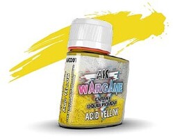AK Acid Yellow Enamel Liquid Pigment (35ml Bottle) Hobby and Model Enamel Paint #1201