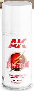 AK Flash Accelerator for Cyanoacrylate Glue 150ml Spray CA Super Glue Accelerator #12026