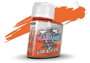 AK Light Rust Dust Enamel Liquid Pigment (35ml Bottle) Hobby and Model Enamel Paint #1207