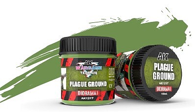 AK Plague Ground Wargame Terrain Texture (100ml Bottle) Hobby and Model Acrylic Paint #1217