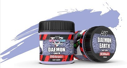 AK Daemon Earth Wargame Terrain Texture (100ml Bottle) Hobby and Model Acrylic Paint #1220
