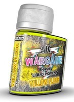 AK Yellow Fluorescent Pigment 35ml Bottle Hobby and Model Enamel Paint #1237
