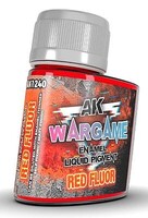 AK Red Fluorescent Pigment 35ml Bottle Hobby and Model Enamel Paint #1240