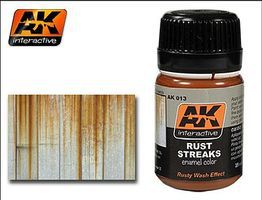 AK Rust Streaks Enamel Paint 35ml Bottle Hobby and Model Enamel Paint #13