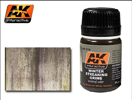 AK Winter Streaking Grime Enamel Paint 35ml Bottle Hobby and Model Enamel Paint #14