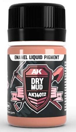 AK Dry Mud Liquid Pigment 35ml Bottle Hobby and Plastic Model Enamel Pigment #14012