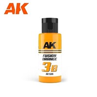 AK 3B Fusion Orange Paint (60ml Bottle) Hobby and Model Acrylic Paint #1506