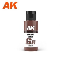 AK 6A Oxide Red Paint (60ml Bottle) Hobby and Model Acrylic Paint #1511