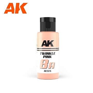 AK 8A Twinkle Pink Paint (60ml Bottle) Hobby and Model Acrylic Paint #1515