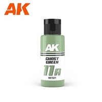 AK 11A Ghost Green Paint (60ml Bottle) Hobby and Model Acrylic Paint #1521
