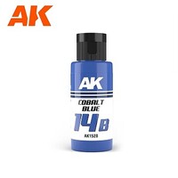 AK 14B Colbalt Blue Paint (60ml Bottle) Hobby and Model Acrylic Paint #1528