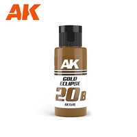 AK 20B Gold Eclipse Paint (60ml Bottle) Hobby and Model Acrylic Paint #1540