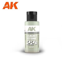 AK 22A Light Stone Paint Dual Exo Scenery (60ml Bottle) Hobby and Model Acrylic Paint #1571