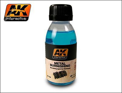 AK Metal Burnishing Fluid 100ml Bottle Hobby and Model Enamel Paint #159