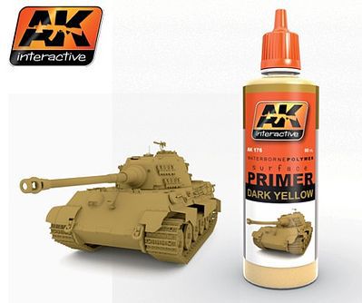 AK Dark Yellow Acrylic Primer 60ml Bottle Hobby and Model Acrylic Paint #176