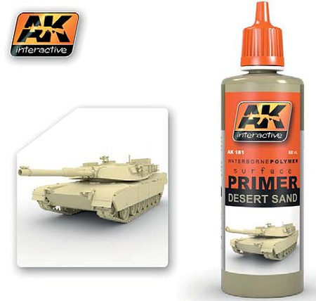 AK Desert Sand Acrylic Primer 60ml Bottle Hobby and Model Acrylic Paint #181