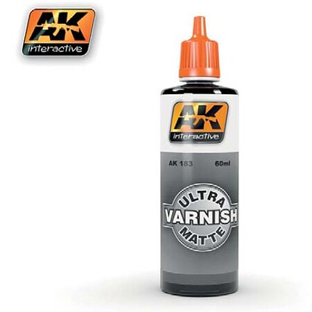 AK Ultra Matte Varnish 60ml Bottle Hobby and Model Acrylic Paint #183