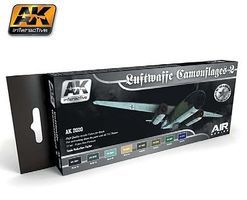 Air Series Luftwaffe Camouflages Set 2 Acrylic Hobby and Model Paint Set #2020