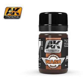 AK Air Series Wash for Landing Gear 35ml Bottle Hobby and Model Enamel Paint #2029