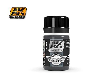 AK Air Series Wash for Exhaust 35ml Bottle Hobby and Model Enamel Paint #2040