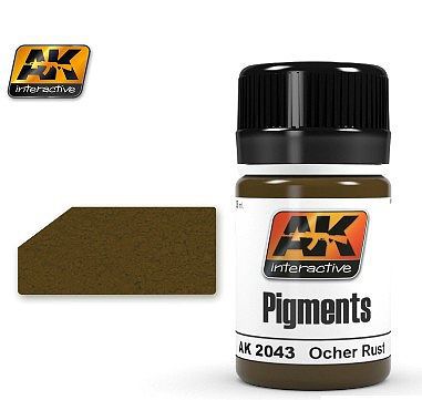 AK Ochre Rust Pigment 35ml Bottle Model Paint Pigment #2043