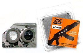 AK 2.3mm White Light Lenses (4) Plastic Model Vehicle Accessory #209 AK 2.3mm White Light Lenses (4) Plastic Model Vehicle Accessory #209