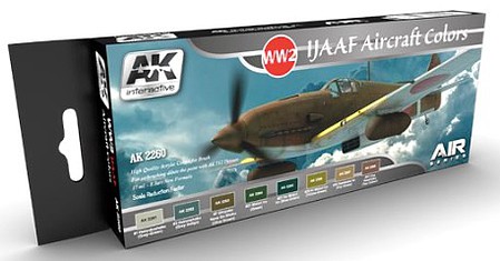 AK IJAAF Aircraft Acrylic Set (8 Colors) 17ml Bottles Hobby and Model Paint Set #2260