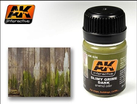 AK Slimy Grime Dark Enamel Paint 35ml Bottle Hobby and Model Enamel Paint #26