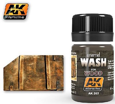 AK Wash for Wood Enamel Paint 35ml Bottle Hobby and Model Enamel Paint #263