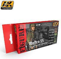 AK Waffen SS Spring/Summer Camouflage Acrylic Paint Set (6 Colors) Hobby and Model Paint #3060 AK Waffen SS Spring/Summer Camouflage Acrylic Paint Set (6 Colors) Hobby and Model Paint #3060